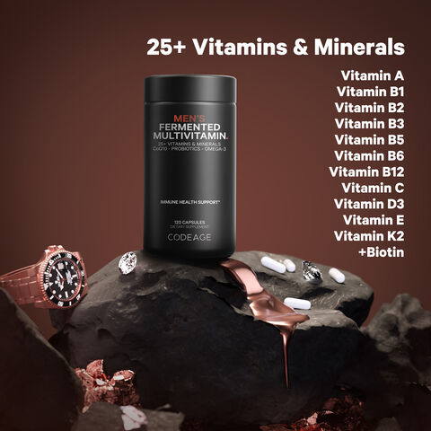 Men&#39;s Fermented Multivitamin - 120 Capsules &#40;30 Servings&#41;  | GNC