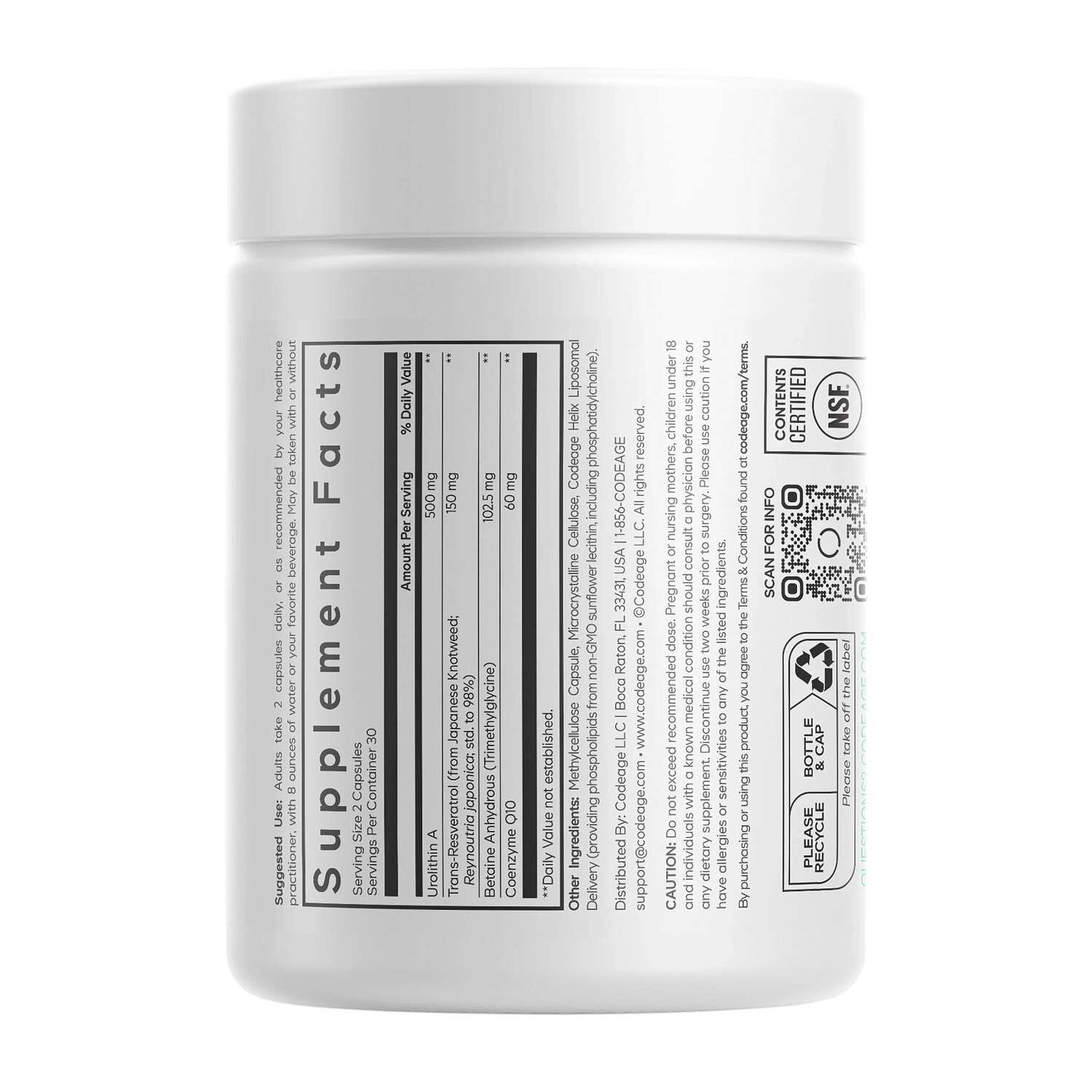 Liposomal Urolithin A - 60 Capsules (30 Servings)