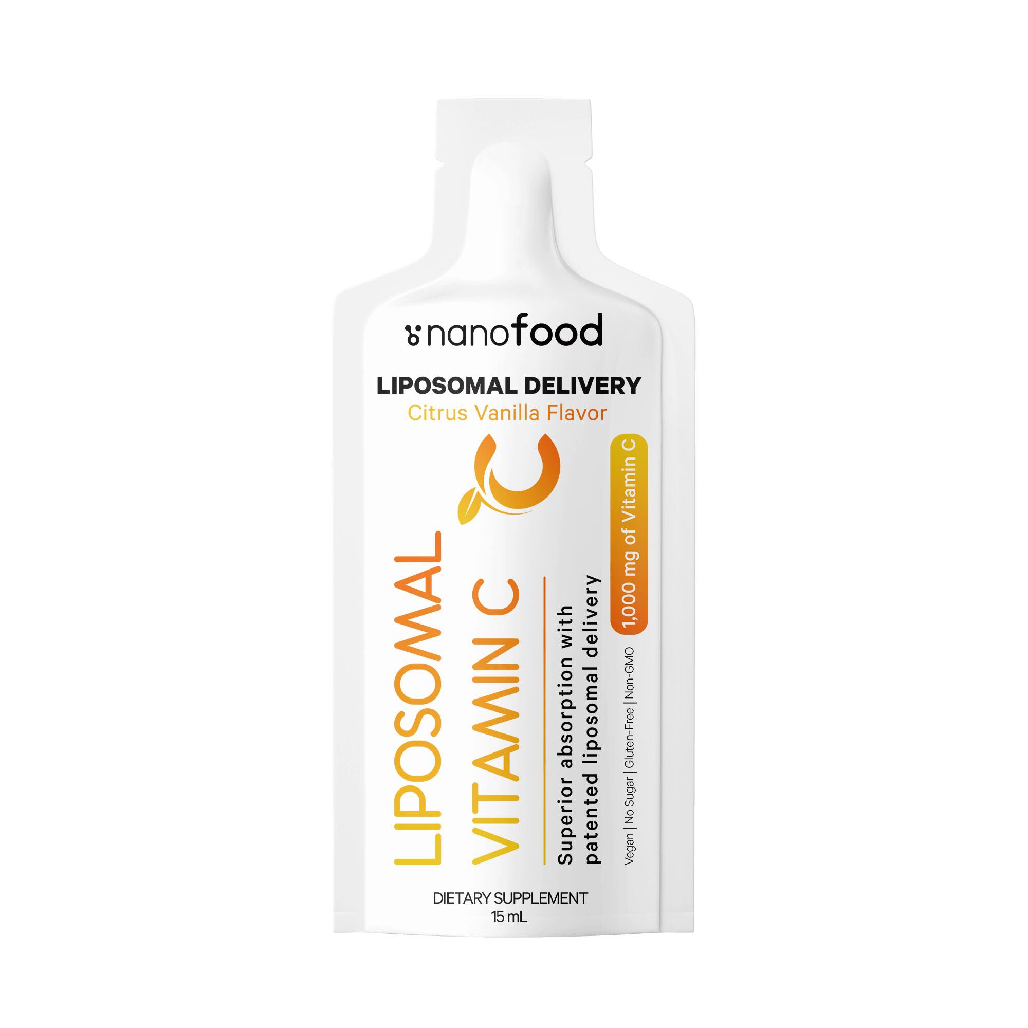 Liposomal Vitamin C Sachet - Citrus Vanilla - 32 Pouches (32 Servings)  | GNC