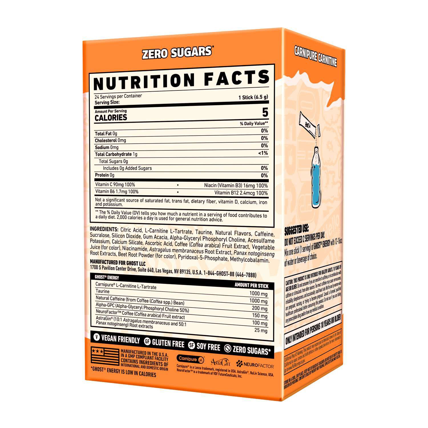 Energy Sticks - Orange Cream (24 Stick Packs)