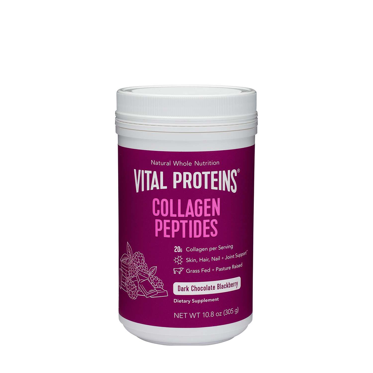 vital proteins collagen peptides dark chocolate and blackberry gnc