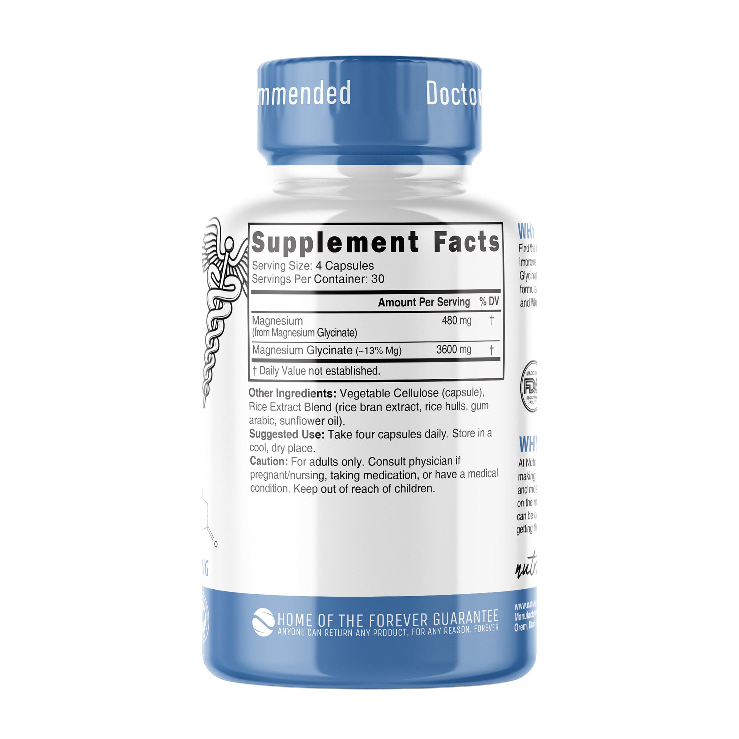 High Absorption Magnesium Glycinate (30 Servings)  | GNC