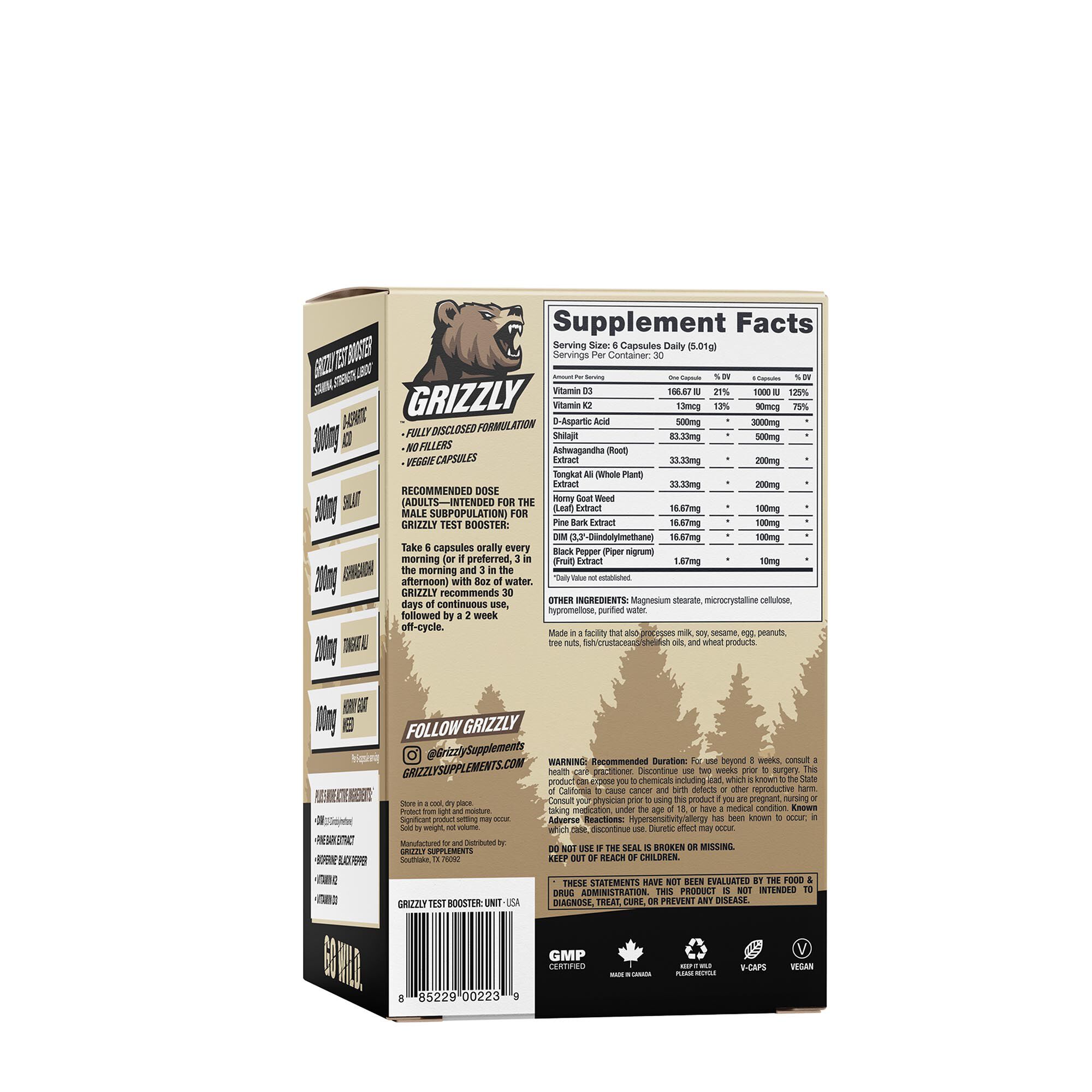 Test Booster - 180 Capsules (30 Servings)  | GNC