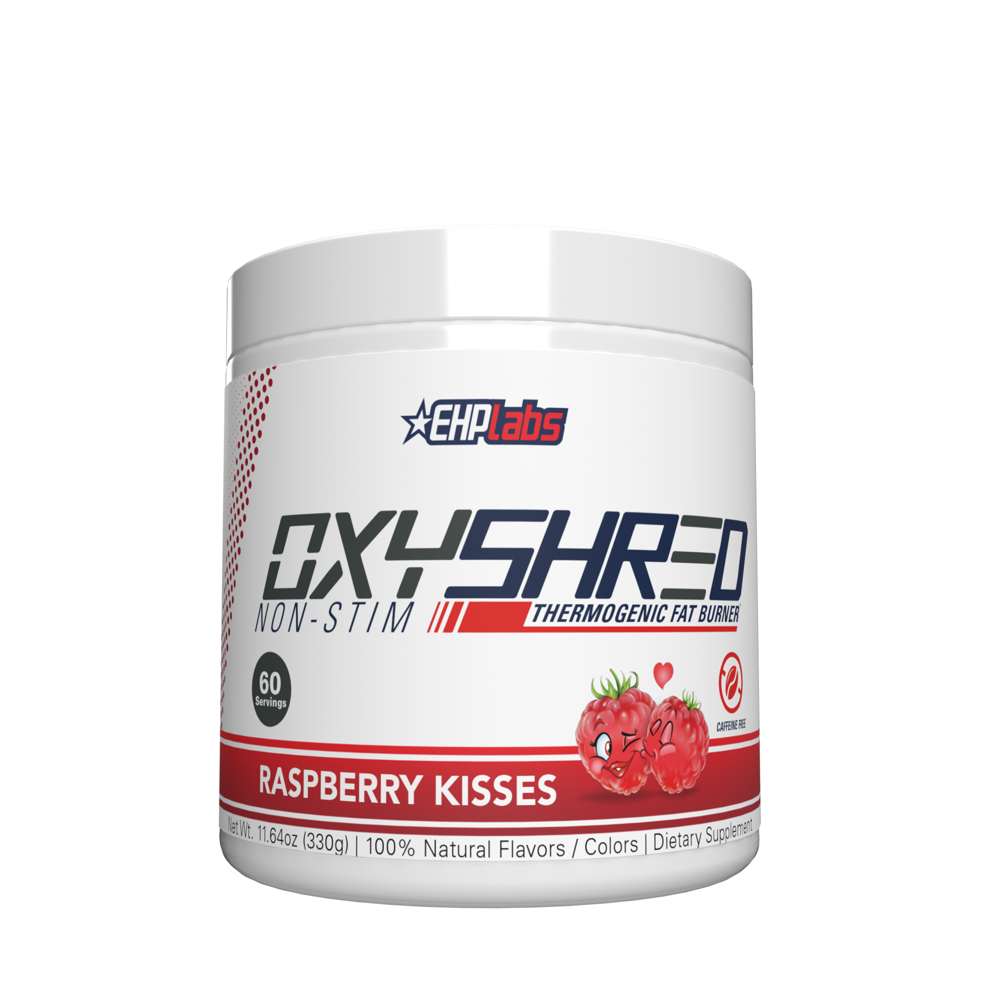 OxyShred NonStim Raspberry Kisses 11.64 oz. (60 Servings) Raspberry Kisses GNC