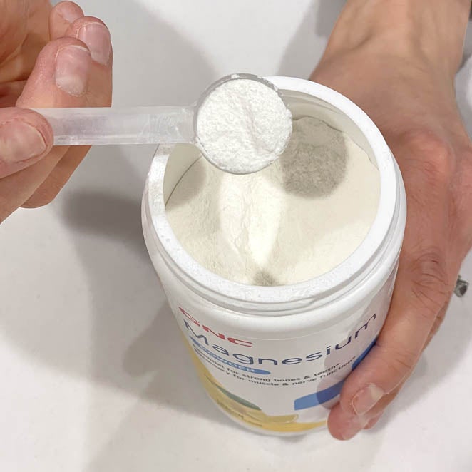 Mary Milstead Magnesium_GNC_Powder_InHand1
