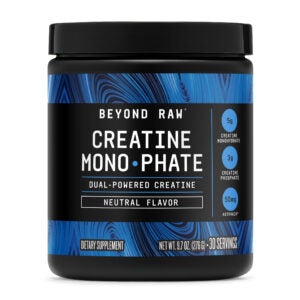 Beyond Raw Creatine MonoPhate from GNC combines creatine monohydrate and creatine phosphate with AstraGin to support strength gains and fast, usable energy for high intensity training.