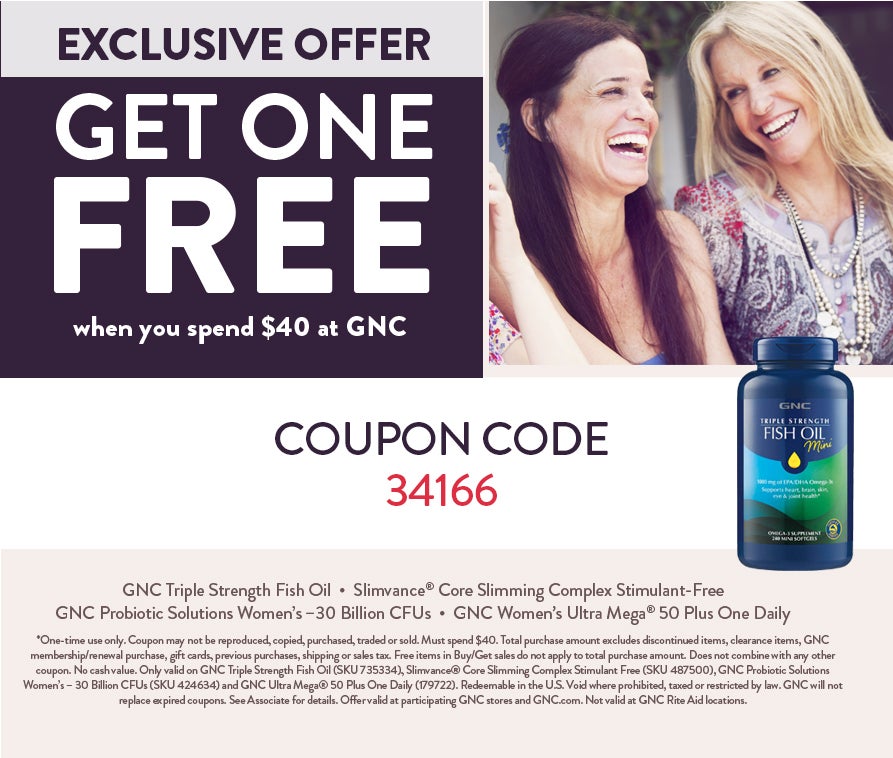Fab More than 50 GNC picture regarding Gnc Printable Coupon identified as Fab About 50 GNC