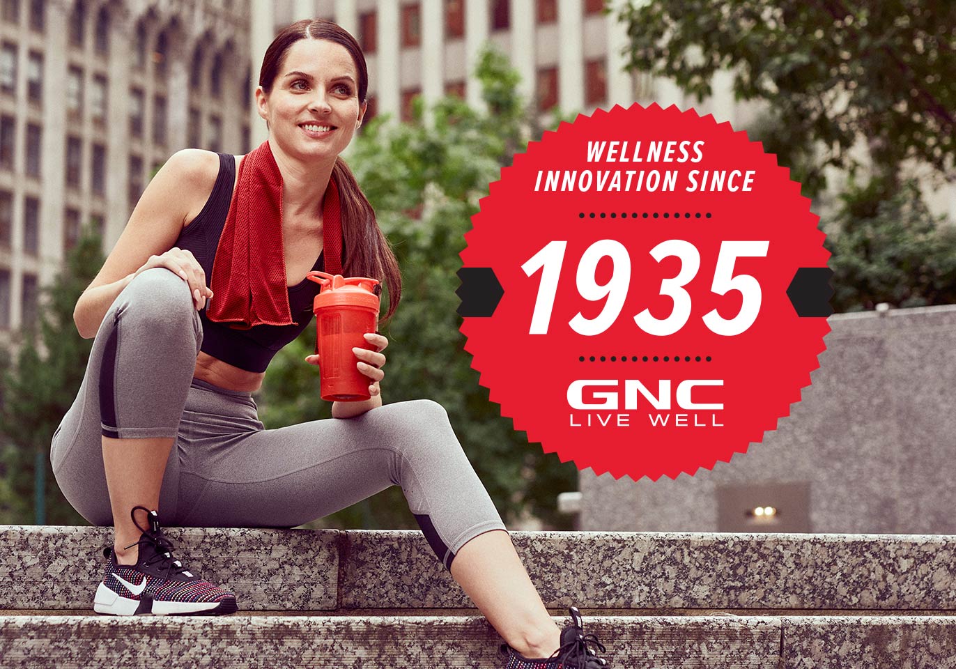In your corner. Always. GNC Wellness Innovations since 1935. More than 85 years of supporting the pursuit of your goals. And counting.