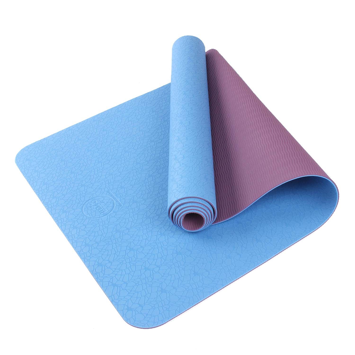 blue yoga mat