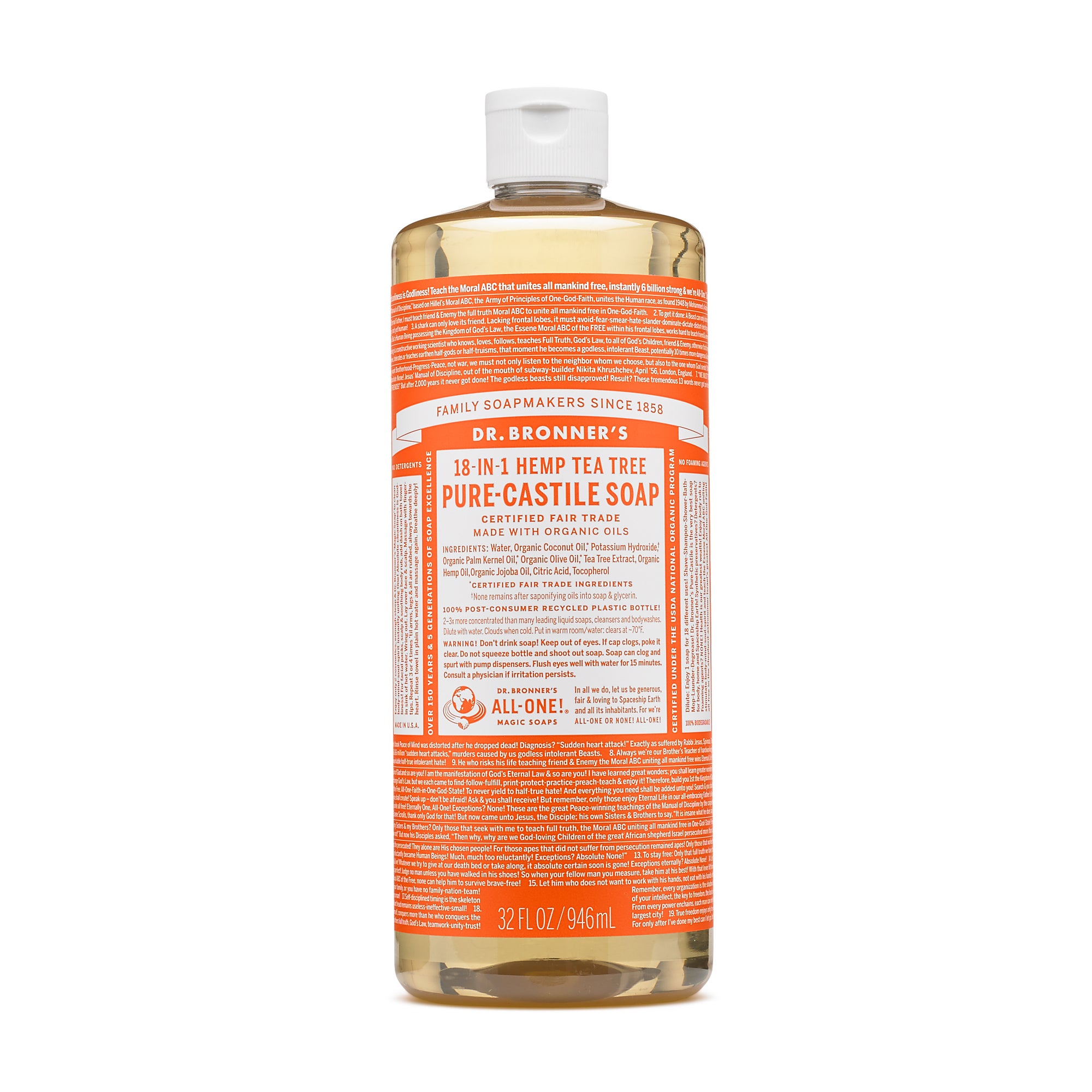 dr bronner's tea tree face wash
