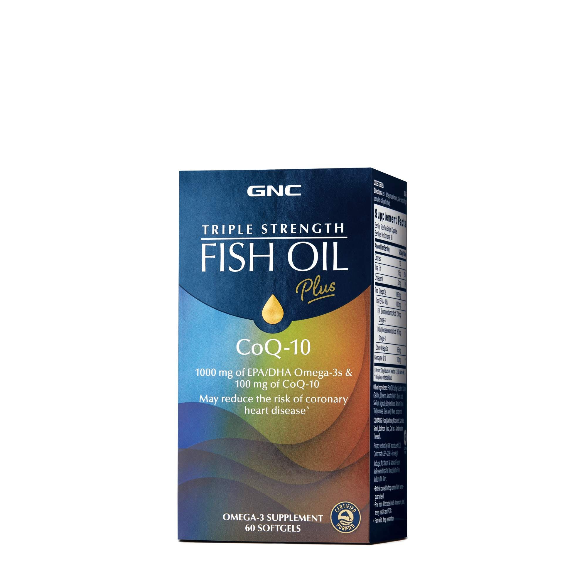 GNC Triple Strength Fish Oil Plus CoQ-10 | GNC