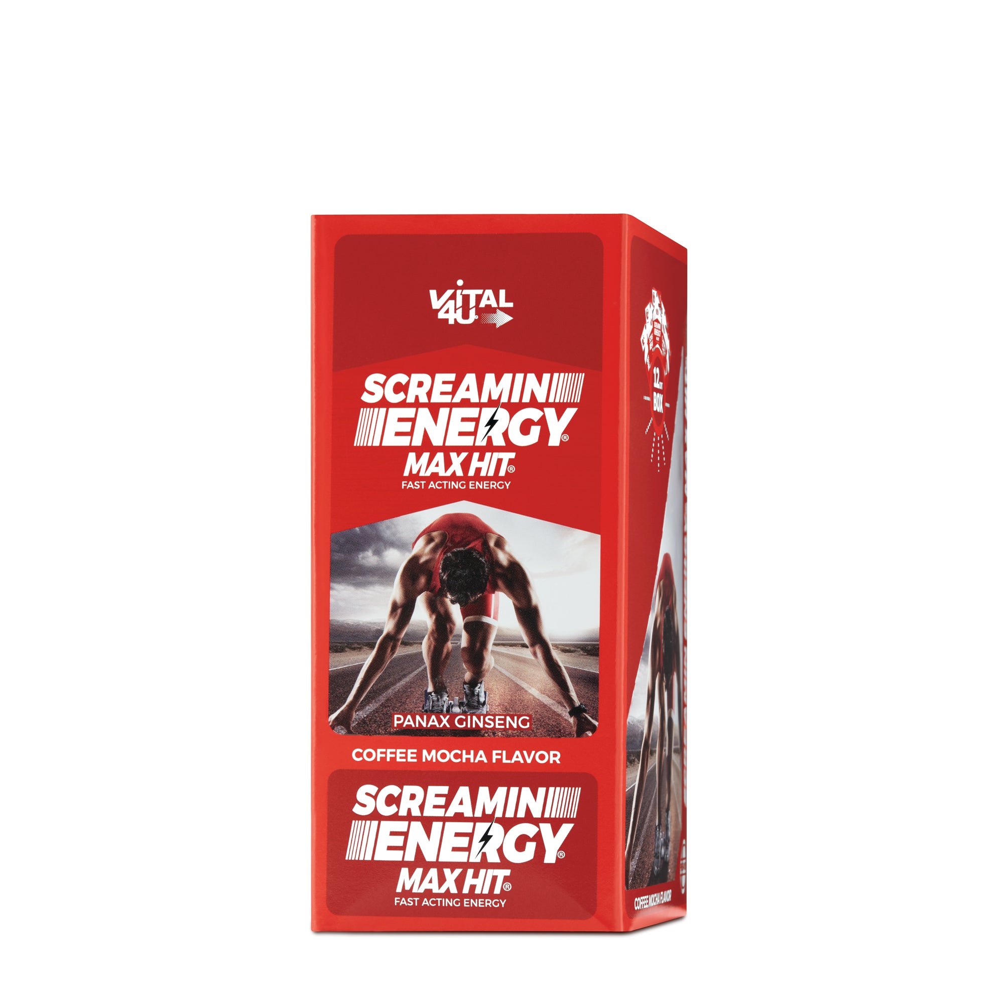 Vital 4u Screamin Energy Max Hit Coffee Mocha Flavor Gnc